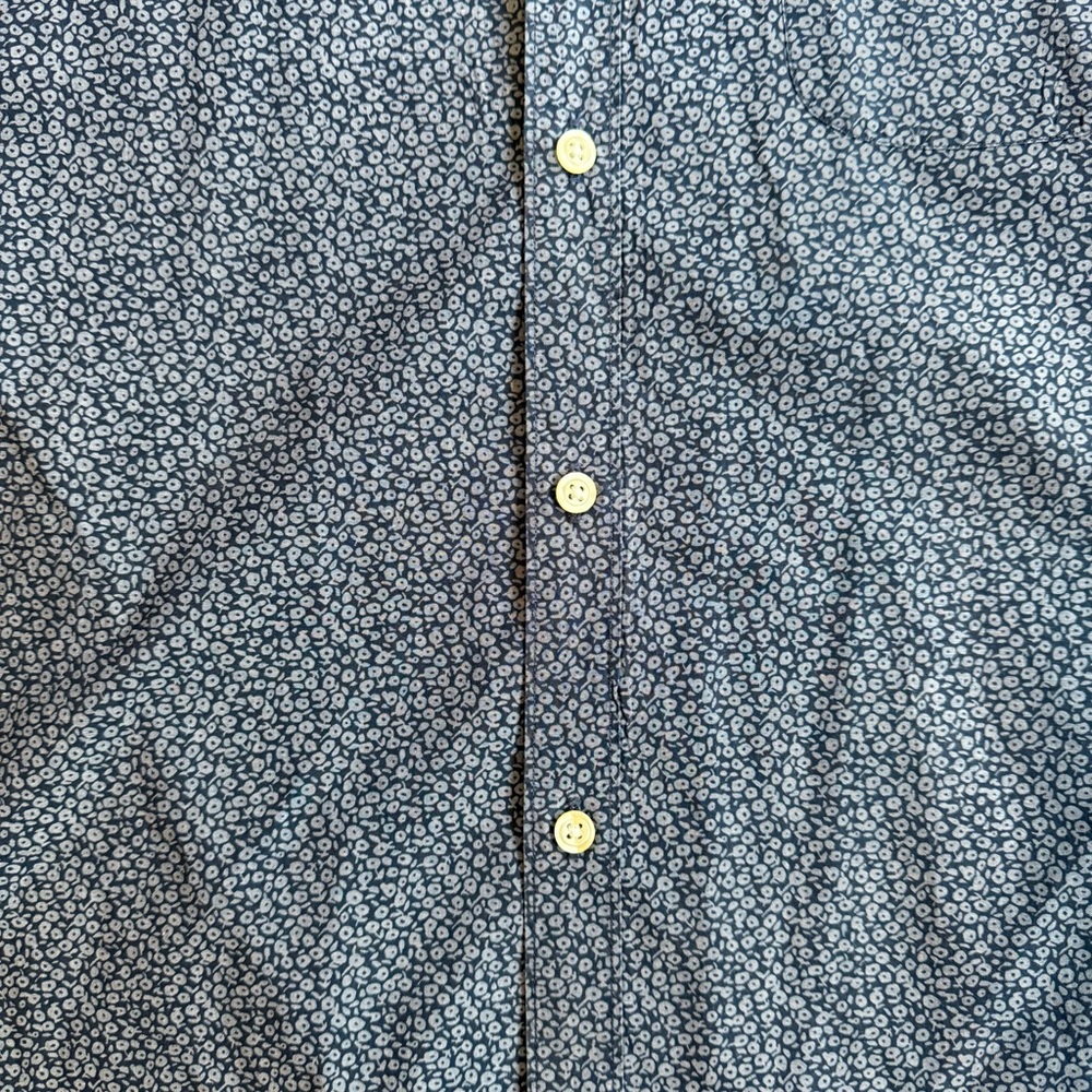 Bonobos Navy Patterned Casual Button Up Slim Fit … - image 4